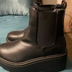 stylish black boots